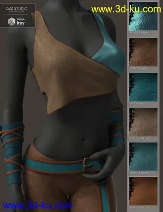3D打印模型Exotic Leather Shader Presets 3 for Iray的图片