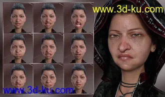 3D打印模型Expressions for Genesis 8 Female and Edie 8的图片