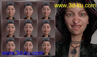 3D打印模型Expressions for Genesis 8 Female and Edie 8的图片