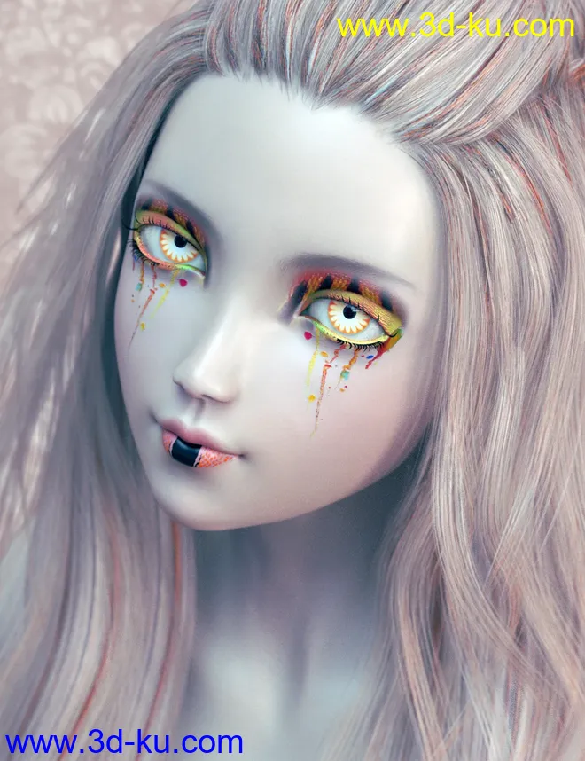 Extreme Closeup Tropical Geoshell Makeups for Genesis 8 Female(s)模型的图片2