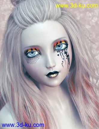 3D打印模型Extreme Closeup Tropical Geoshell Makeups for Genesis 8 Female(s)的图片