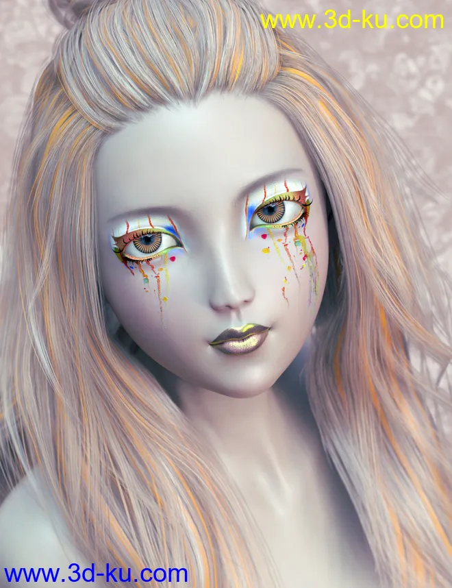 Extreme Closeup Tropical Geoshell Makeups for Genesis 8 Female(s)模型的图片6