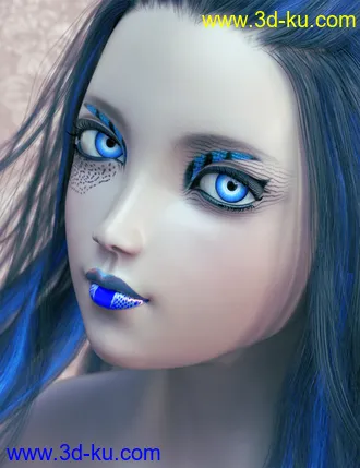 3D打印模型Extreme Closeup Tropical Geoshell Makeups for Genesis 8 Female(s)的图片