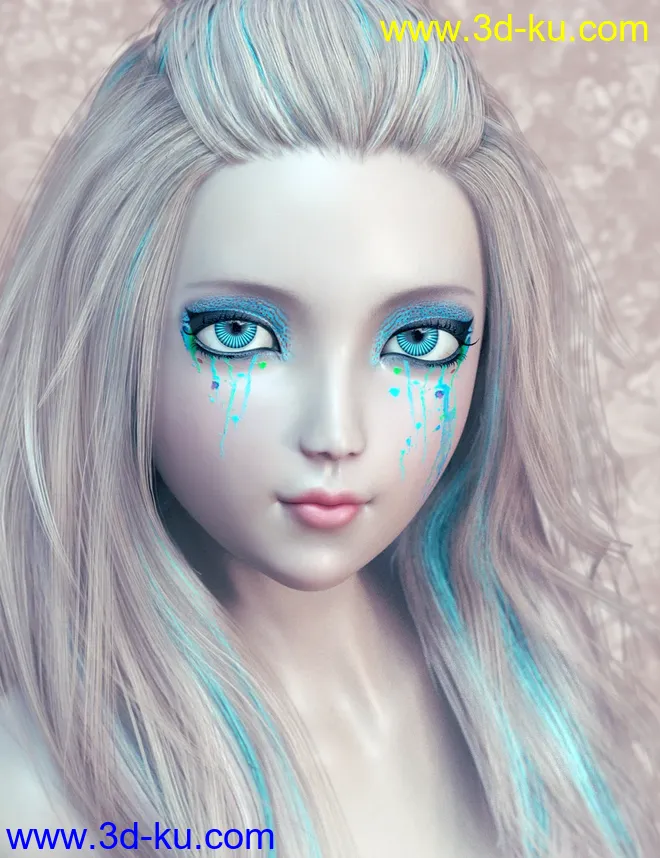 Extreme Closeup Tropical Geoshell Makeups for Genesis 8 Female(s)模型的图片16