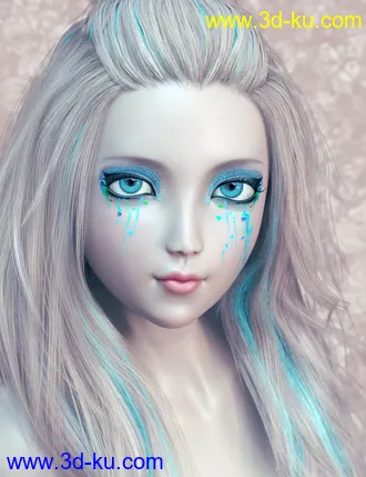 3D打印模型Extreme Closeup Tropical Geoshell Makeups for Genesis 8 Female(s)的图片