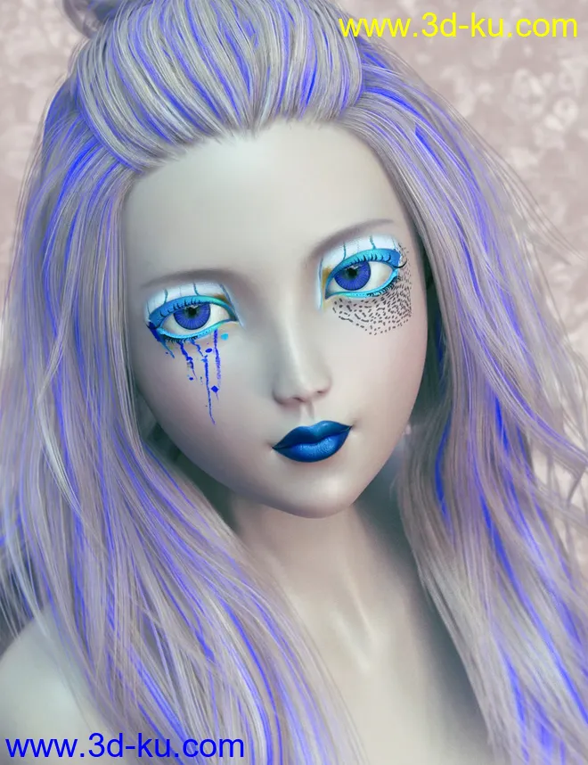 Extreme Closeup Tropical Geoshell Makeups for Genesis 8 Female(s)模型的图片17