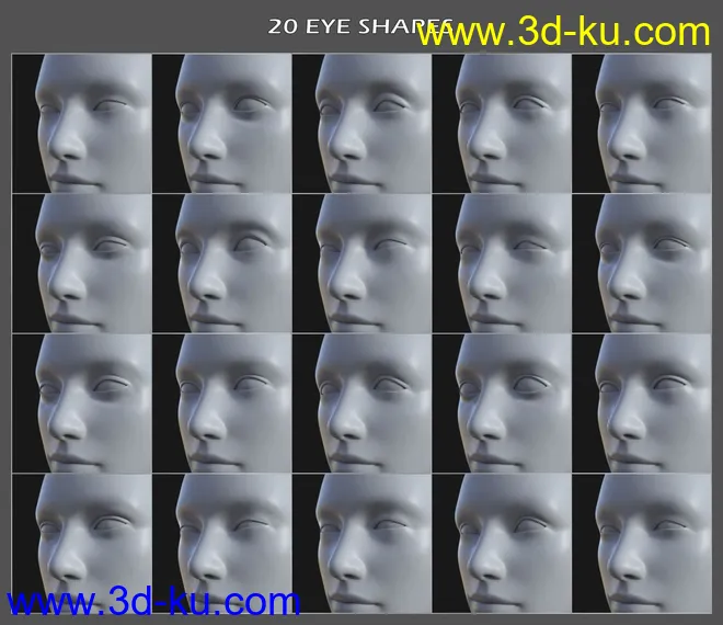 Face Shapes for Genesis 8 Female模型的图片4