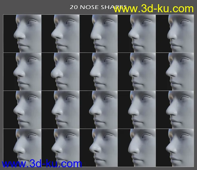 Face Shapes for Genesis 8 Female模型的图片6