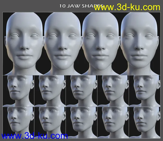 Face Shapes for Genesis 8 Female模型的图片7