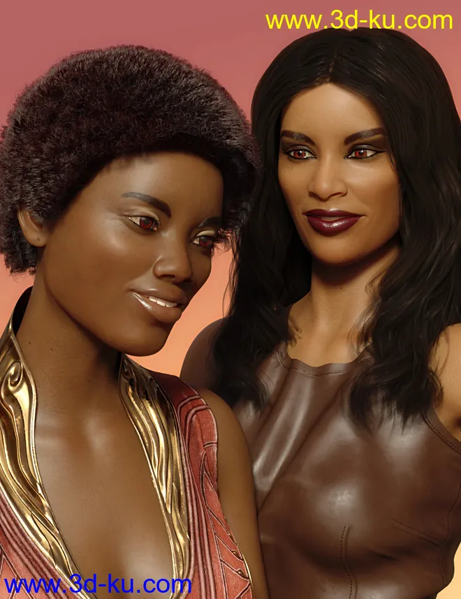 Faces of the World - Africa for Genesis 8 Female模型的图片1