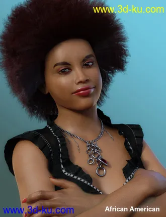 3D打印模型Faces of the World - Africa for Genesis 8 Female的图片