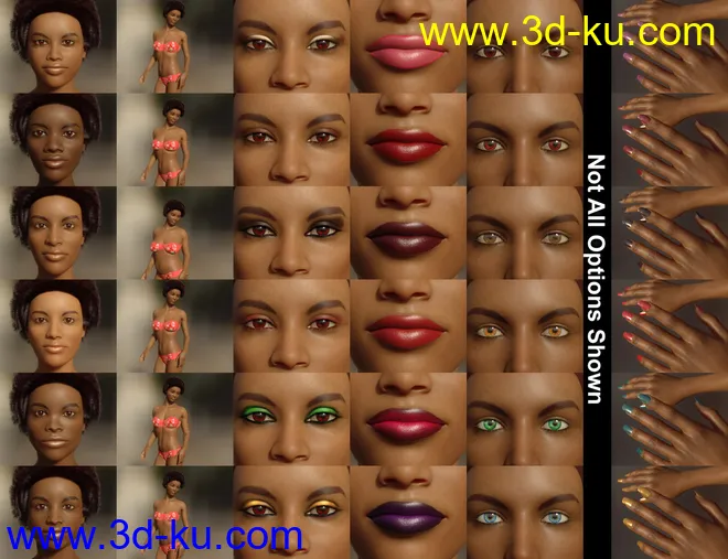 Faces of the World - Africa for Genesis 8 Female模型的图片6