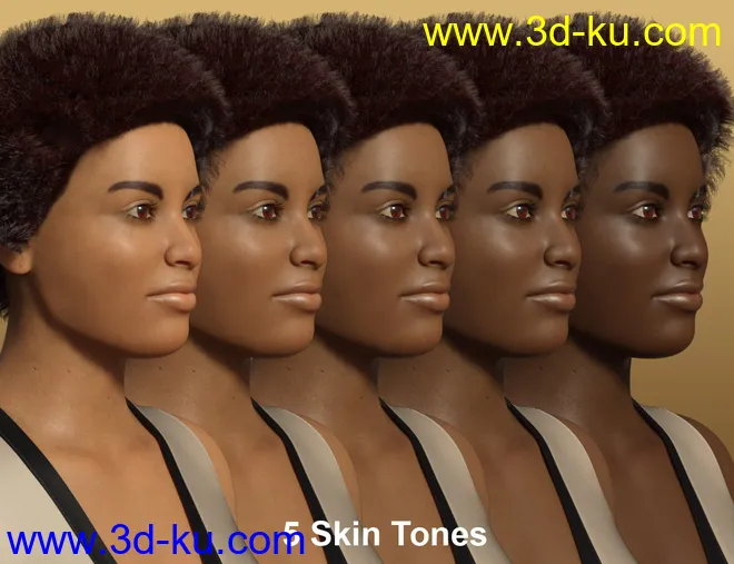 Faces of the World - Africa for Genesis 8 Female模型的图片7