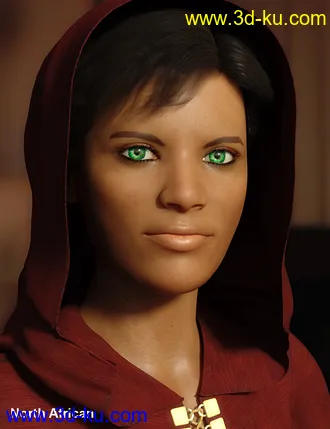 3D打印模型Faces of the World - Africa for Genesis 8 Female的图片