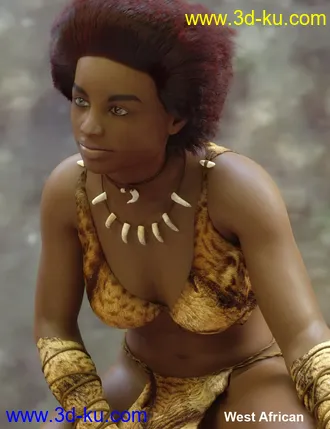 3D打印模型Faces of the World - Africa for Genesis 8 Female的图片