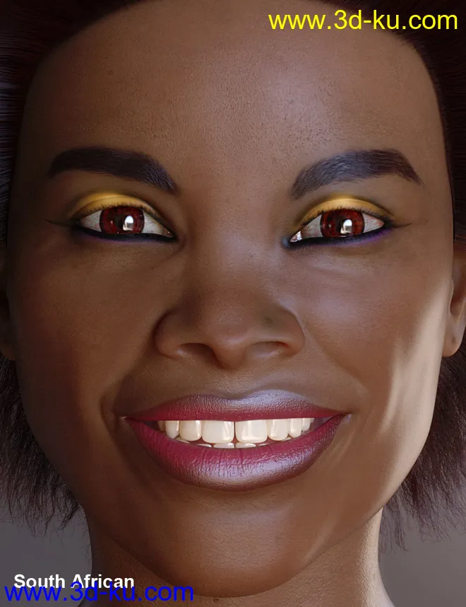 Faces of the World - Africa for Genesis 8 Female模型的图片10