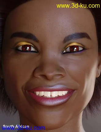 3D打印模型Faces of the World - Africa for Genesis 8 Female的图片