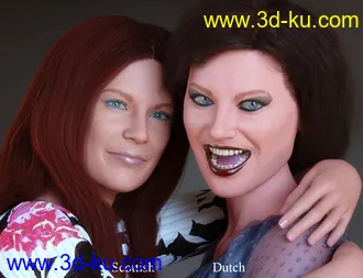 3D打印模型Faces of the World - Northern Europeans for Genesis 8 Female的图片