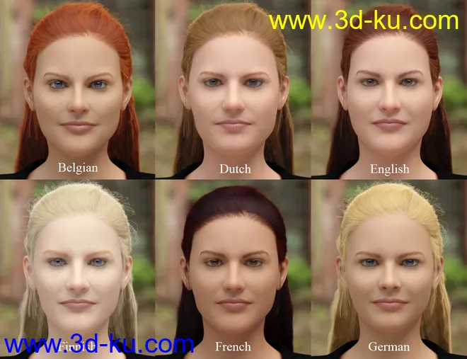 Faces of the World - Northern Europeans for Genesis 8 Female模型的图片5
