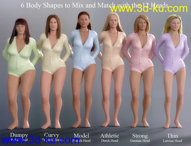 Faces of the World - Northern Europeans for Genesis 8 Female模型的图片7