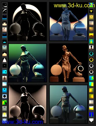 3D打印模型Fantasy and SciFi Fast Render Lights的图片