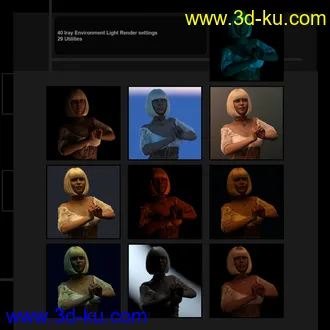 3D打印模型Fantasy and SciFi Fast Render Lights的图片