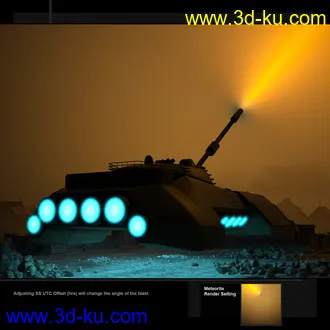 3D打印模型Fantasy and SciFi Fast Render Lights的图片