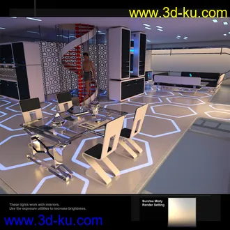 3D打印模型Fantasy and SciFi Fast Render Lights的图片