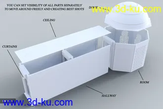 3D打印模型Fantasy Hallway的图片