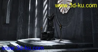 3D打印模型Fantasy Throne Room的图片