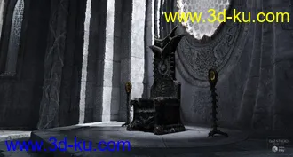 3D打印模型Fantasy Throne Room的图片