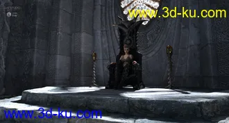 3D打印模型Fantasy Throne Room的图片