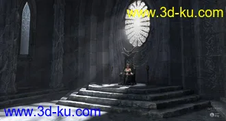 Fantasy Throne Room模型的图片13