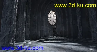 3D打印模型Fantasy Throne Room的图片