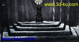 3D打印模型Fantasy Throne Room的图片