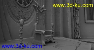 Fantasy Throne Room模型的图片20