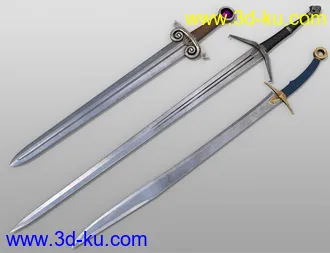 3D打印模型Fantasy Weapons and Poses for Genesis 8的图片