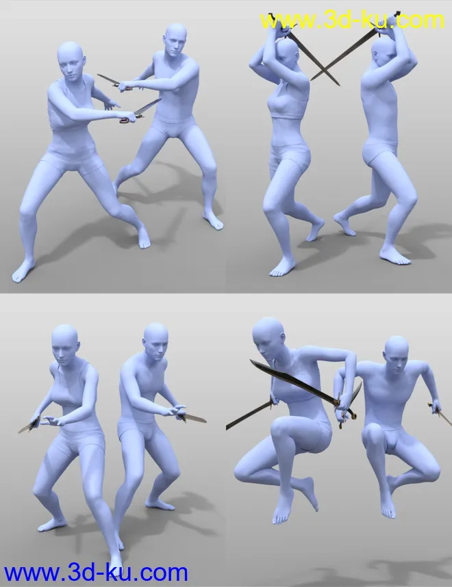 Fantasy Weapons and Poses for Genesis 8模型的图片4