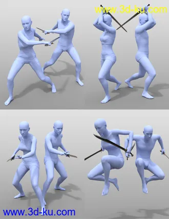 3D打印模型Fantasy Weapons and Poses for Genesis 8的图片