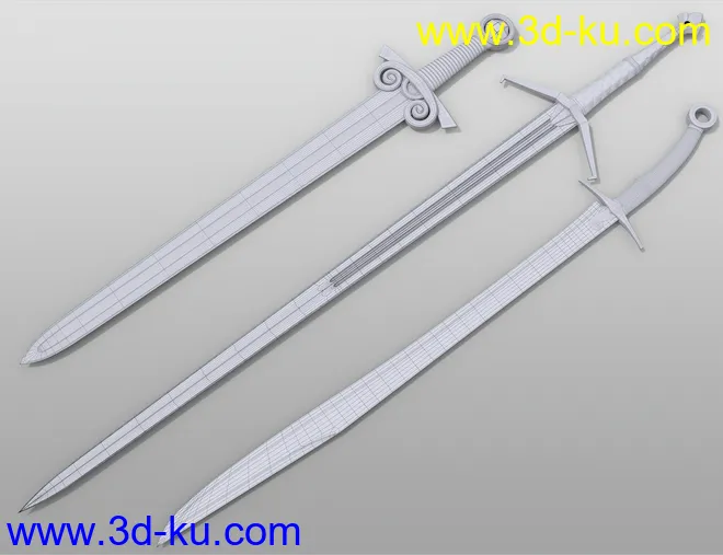 Fantasy Weapons and Poses for Genesis 8模型的图片9