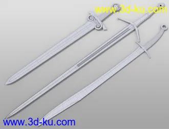 3D打印模型Fantasy Weapons and Poses for Genesis 8的图片