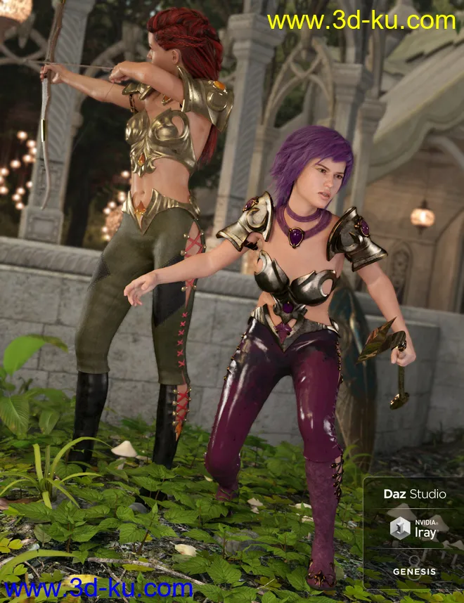 Farshadow Elf Outfit Textures模型的图片1