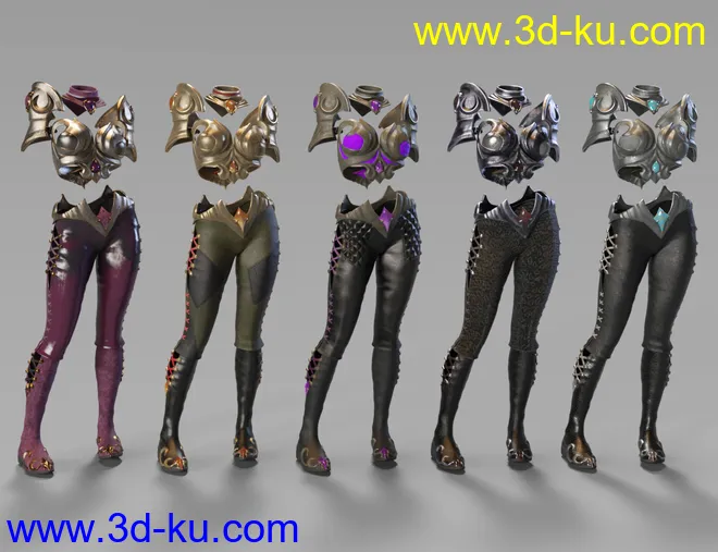 Farshadow Elf Outfit Textures模型的图片7