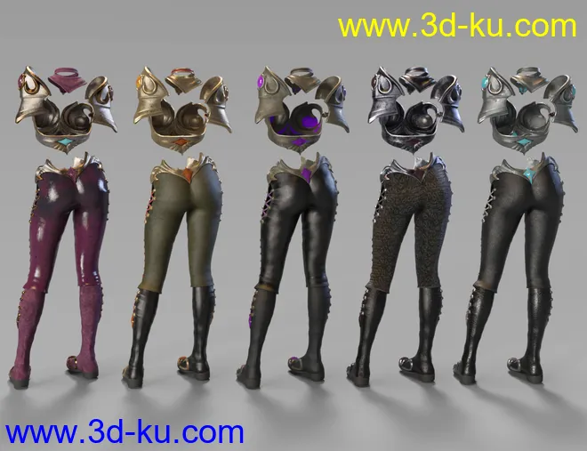 Farshadow Elf Outfit Textures模型的图片8