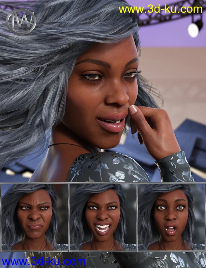 Feel - Expressions for Genesis 8 Female and Darcy 8模型的图片1