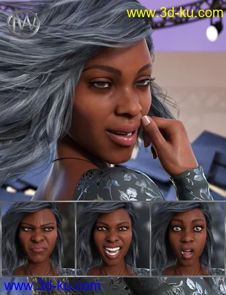 3D打印模型Feel - Expressions for Genesis 8 Female and Darcy 8的图片