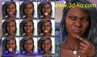 3D打印模型Feel - Expressions for Genesis 8 Female and Darcy 8的图片