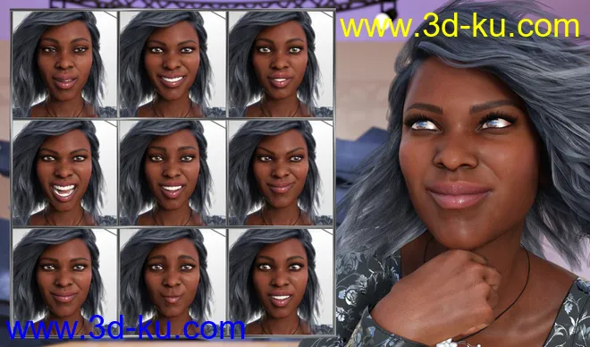 Feel - Expressions for Genesis 8 Female and Darcy 8模型的图片4