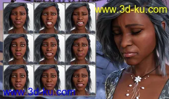 3D打印模型Feel - Expressions for Genesis 8 Female and Darcy 8的图片