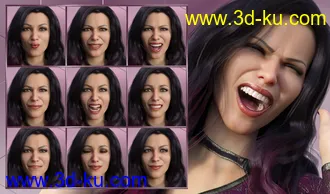 3D打印模型Feelings - Expressions for Genesis 8 Female and Bridget 8的图片